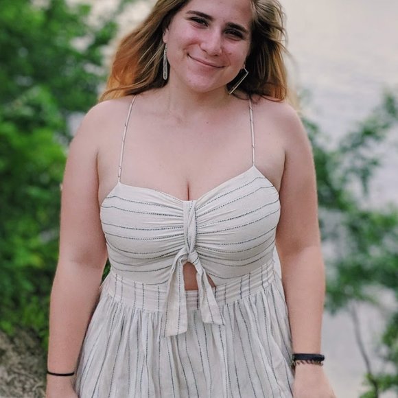 ZARA Midi Striped Dress - Picture 2 of 2